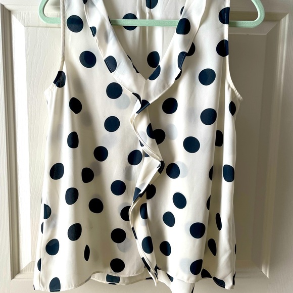 Ann Taylor ruffled V neck top - Picture 1 of 6